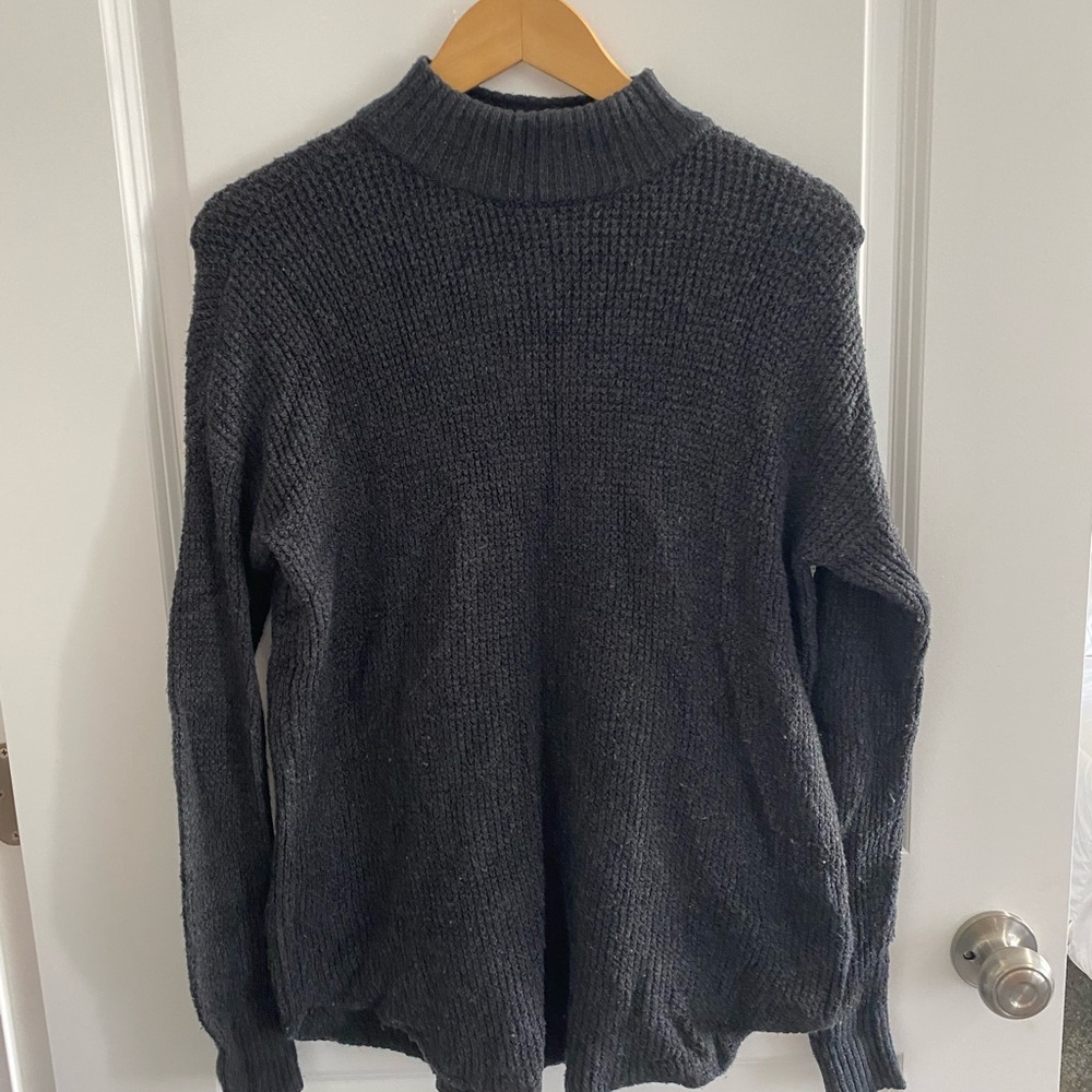 American Eagle Outfitters Charcoal Knit Sweater